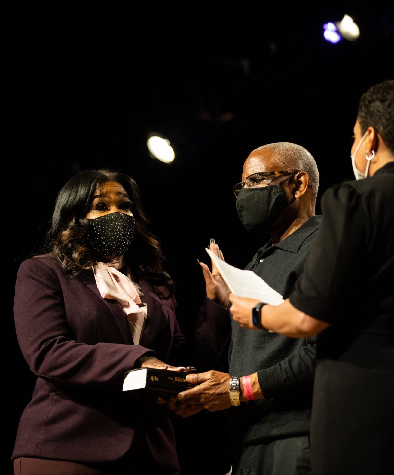 Cori Bush holds local swearing-in